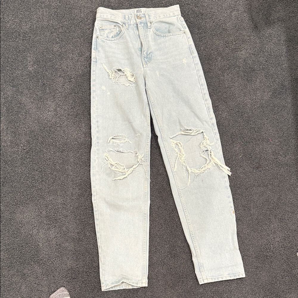 BDG Light Blue Distressed Boyfriend Jeans